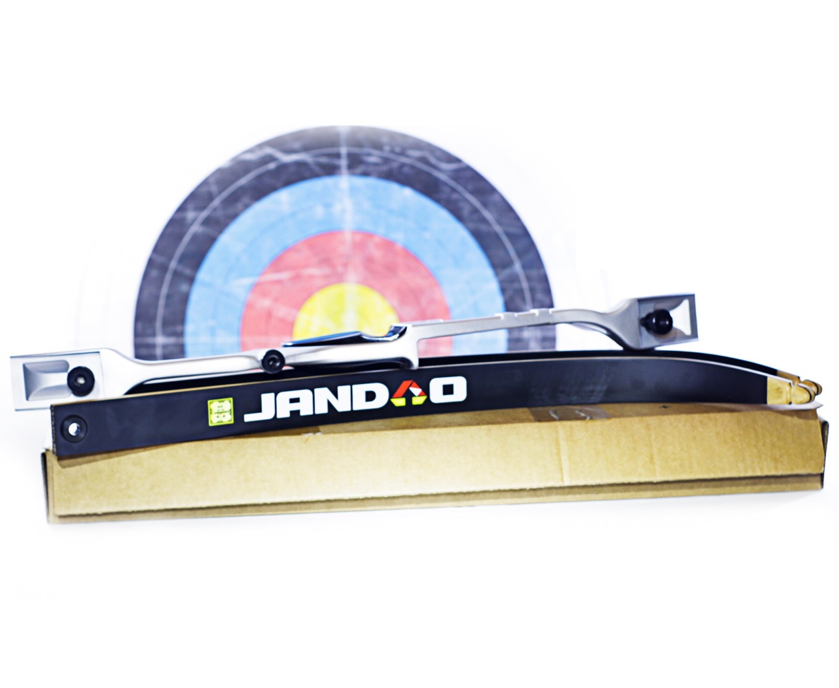 Лук рекурсивный  (Олимпик) 68" 34# (серебристая рукоять, чёрные плечи)