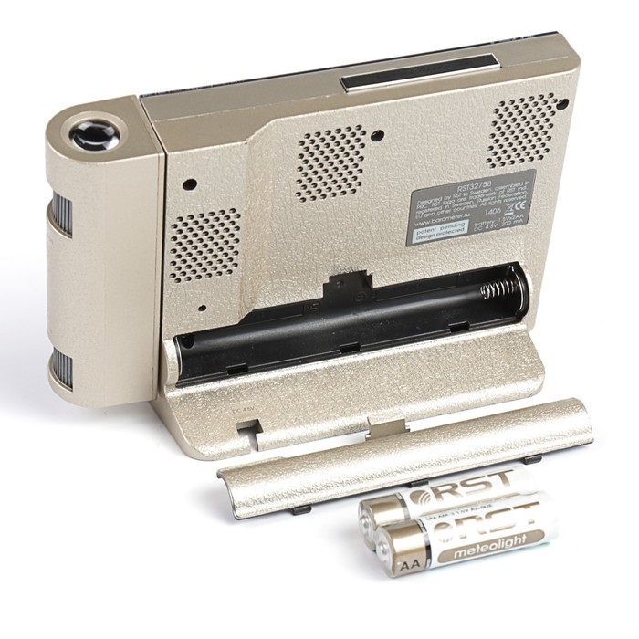 Часы проекционные цвет шампань