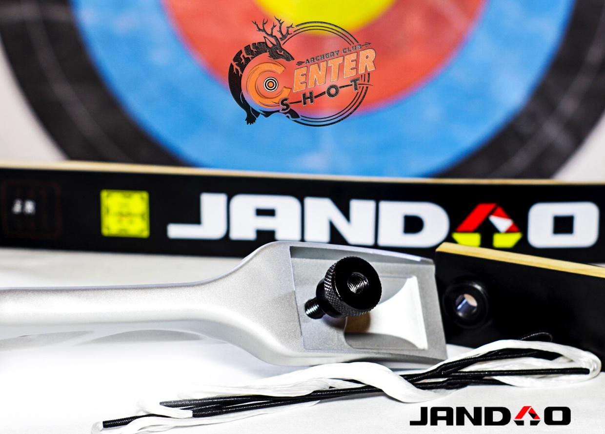 Лук рекурсивный (Олимпик) 68" 38# (серебристая рукоять, чёрные плечи)