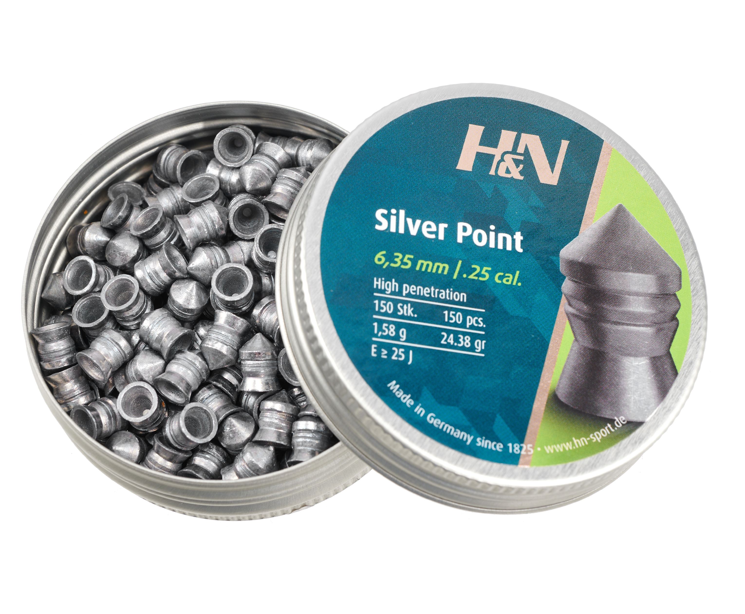 Пули Silver Point к.6,35 мм, 1.58 г. (150)